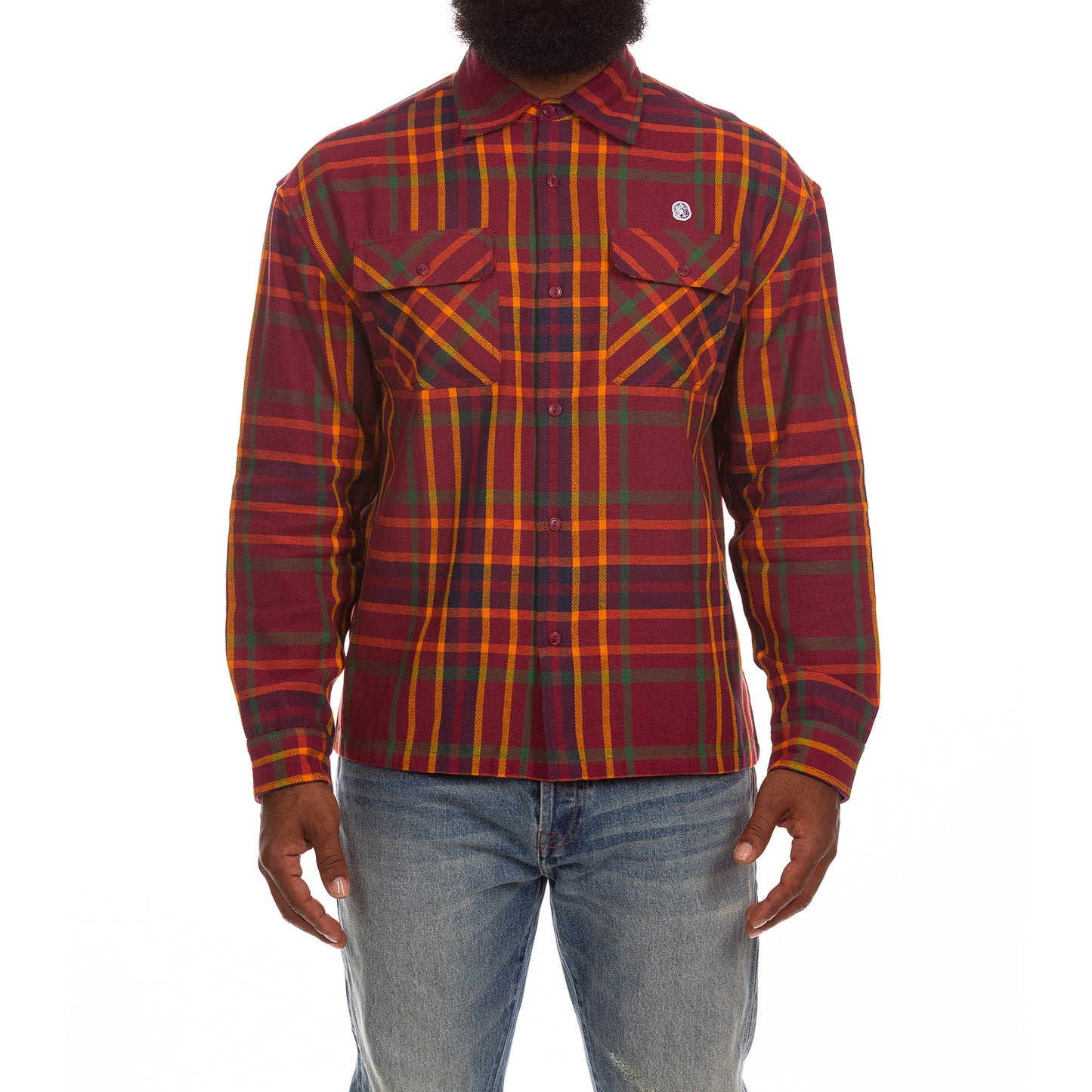 Billionaire Boys Club Plaid Shirt BB Moonshot LS Button Up Woven