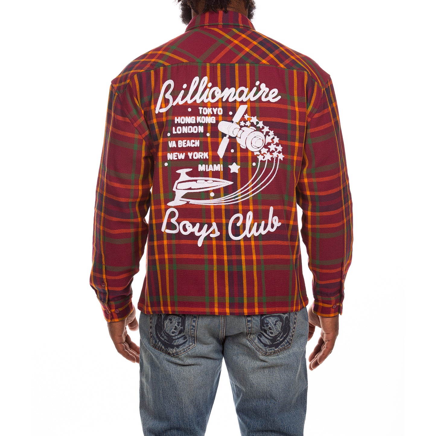 Billionaire Boys Club Plaid Shirt BB Moonshot LS Button Up Woven