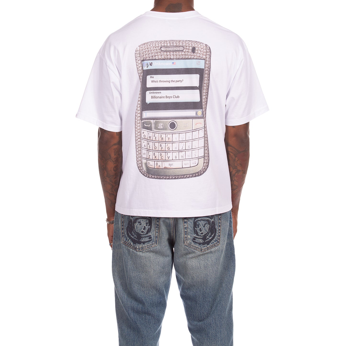 Billionaire Boys Club BB Text SS Knit Cropped Fit