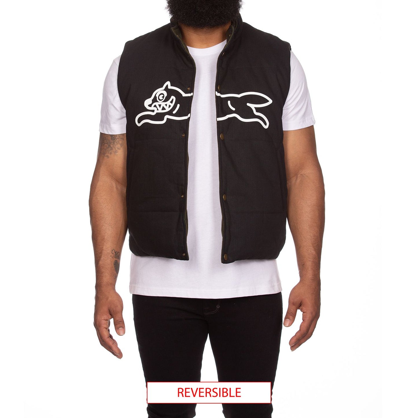 Billionaire Boys Club Ice Cream Mens Vest Logwood Vest REVERSIBLE 441-9402