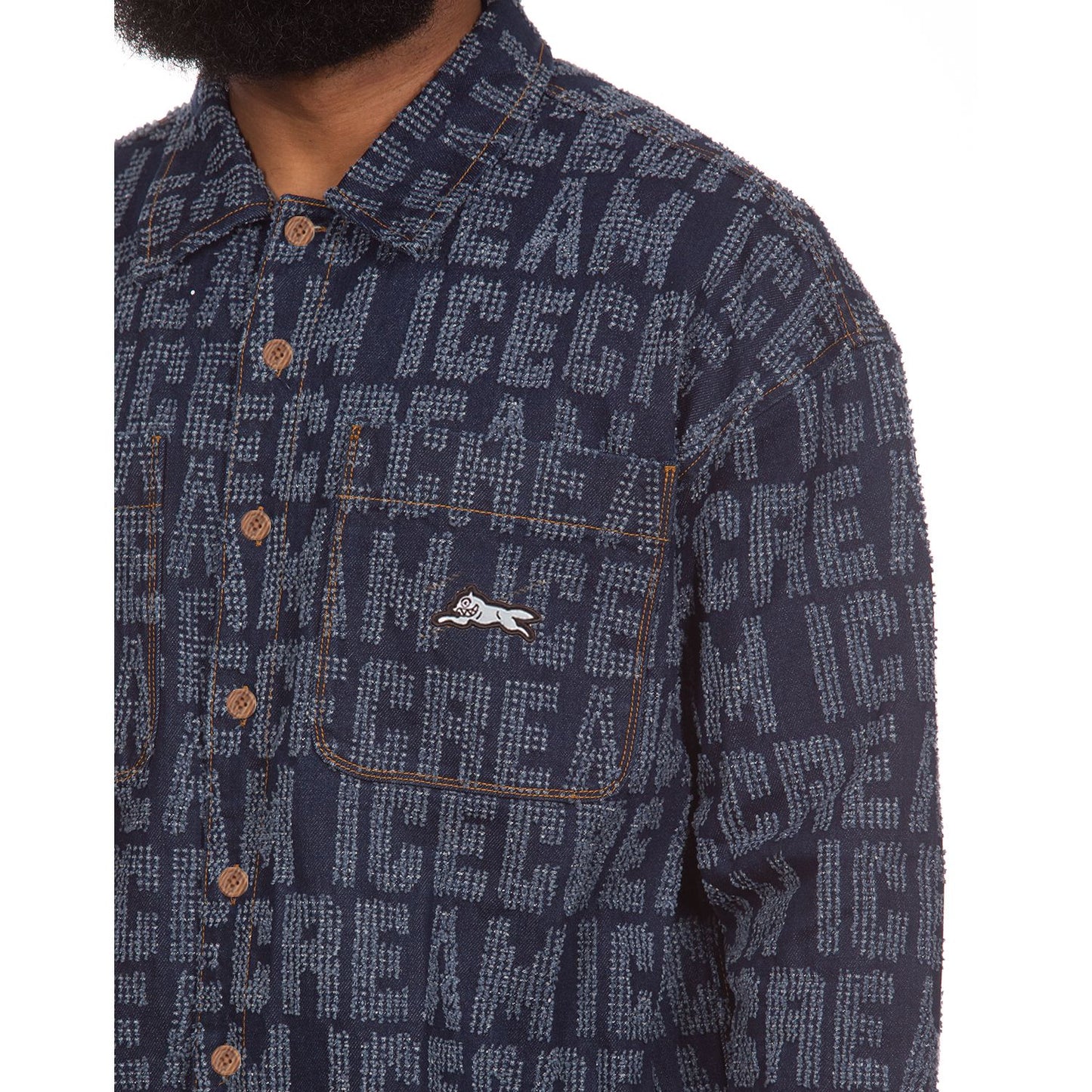 Icecream Billionaire Boys Club Mens OVERSIZED Echo LS Shirt/Jacket 441-8400