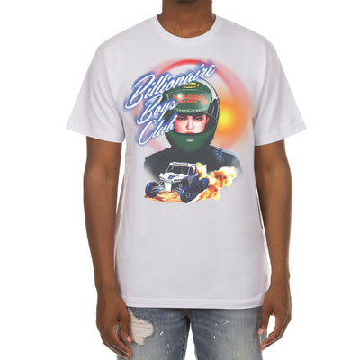 Billionaire Boys Club Clothing Men T-Shirt BB Racer 7 Screen Printed Short Sleeve Crew Neck Tee