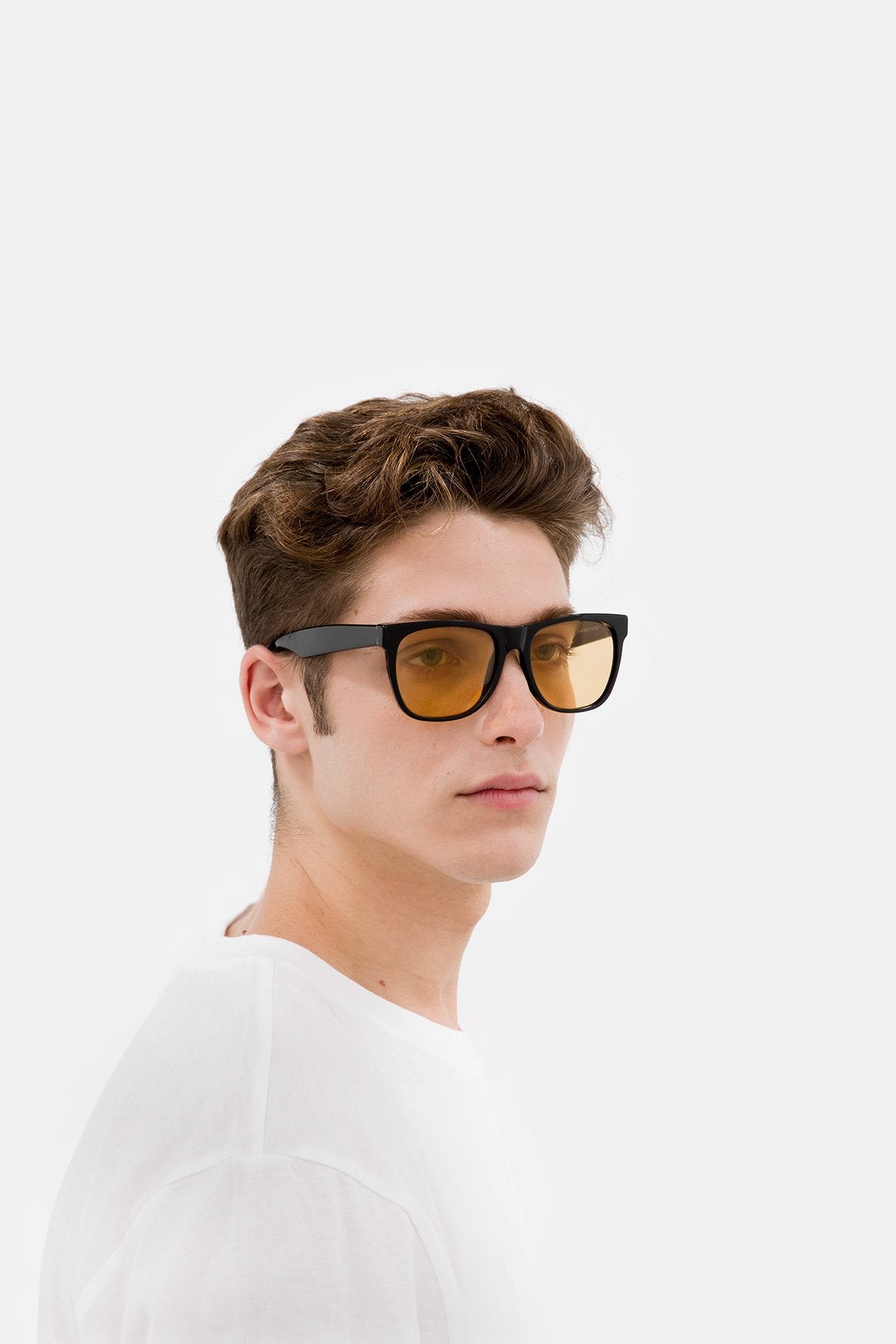 Retrosuperfuture Classic Mustard Seed Sunglasses H0A -Fully Visible Eyes Lenses
