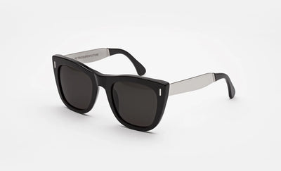 Retrosuperfuture Gals Francis Black Silver Super Model Sunglasses Eyewear Unisex Glasses