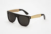 Retrosuperfuture Flat Top Francis Black Gold Super Model Sunglasses Eyewear Unisex Glasses