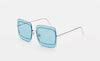 Retrosuperfuture  Gia Baby Blue Bliss Silver Super Model Sunglasses Eyewear Unisex Glasses