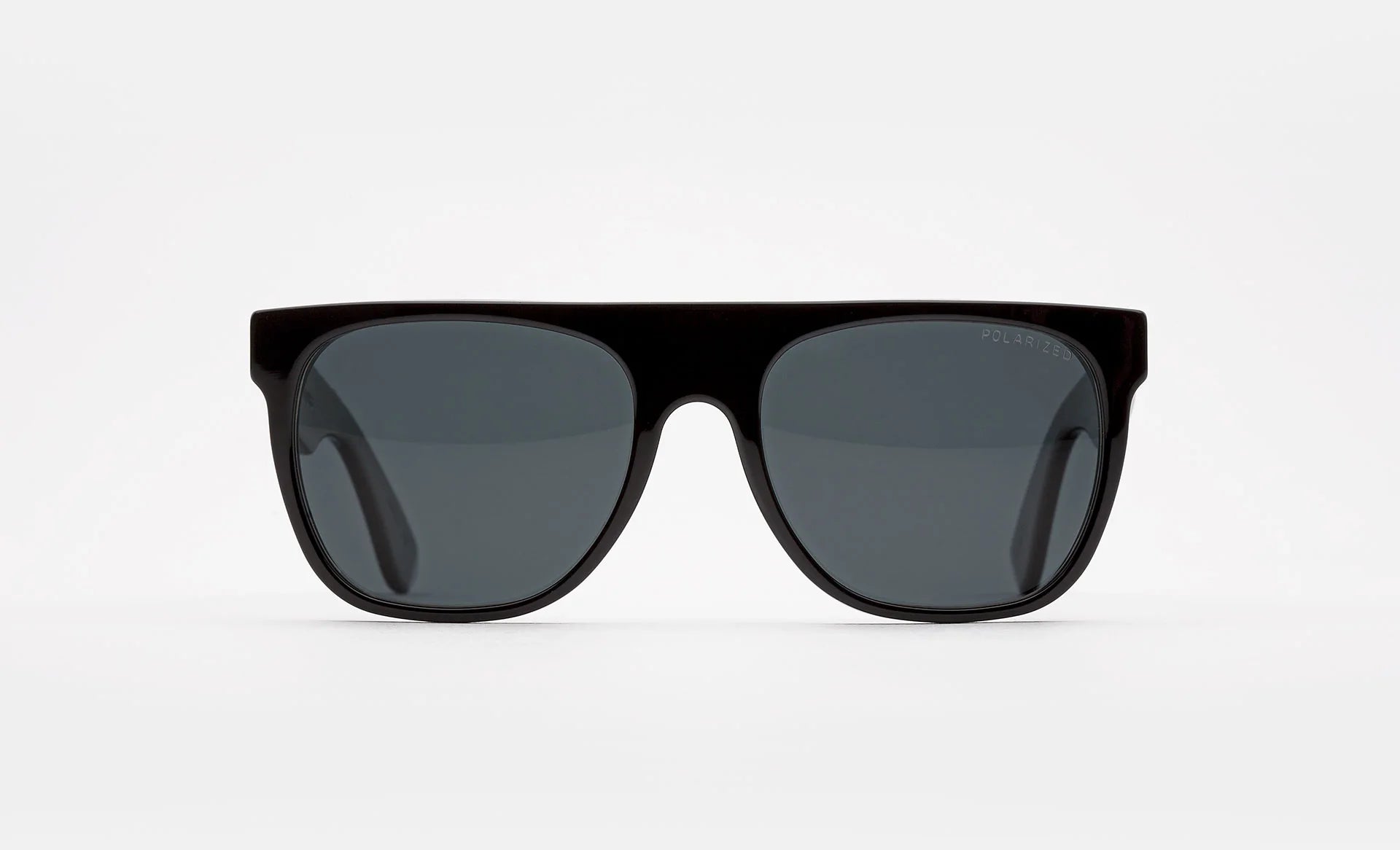 Flat top top polarized sunglasses