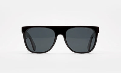 Retrosuperfuture Flat Top Black Polarized Lens Super Model Sunglasses Eyewear Unisex Glasses