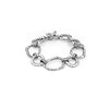 Ciclón "Gayuba" Women’s Silver Plated Metal Bracelet with Adjustable Clasps Closure Fashionable Handmade Jewellery Accessory for Girl’s