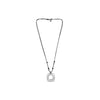 Ciclon “Encuadra” Women Silver Plated Long Leather Necklace with Square Shape Pendant for Stylish Girl Fashion Handmade Jewellery