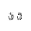 Ciclón"Clavados" Gorgeous Women’s Collection Silver Plated Stunning C Shape Earrings with Push Back Closure Delicate Fashion Handmade Jewellery for Girls