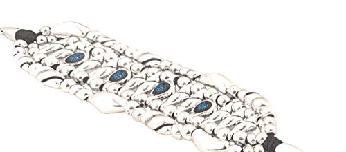 Ciclón women bracelet silver adjustable enhance with blue murano crystal