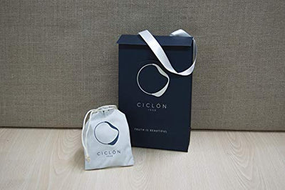 Ciclón "Via Lactea" Silver Plated Oval Shapes Chain Link Bracelet, Adjustable Handmade Fashionable Accessory for Women