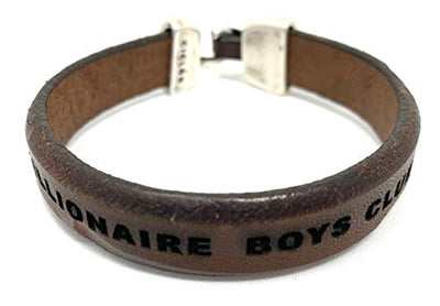 Billionaire Boys Club X Ciclon Men’s Clothing Accessories Brown Leather Bracelet, Fashionable Handcrafted Wristband Accessory for Boys "Limited Edition