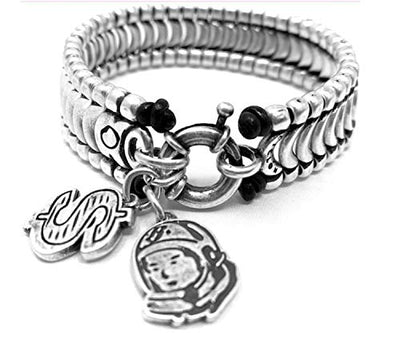 Billionaire Boys Club X Ciclon Men’s Clothing Accessories Silver Plated Bracelet Eclipse Cuffs, Handmade Fashionable Accessory for Boy"Limited Edition