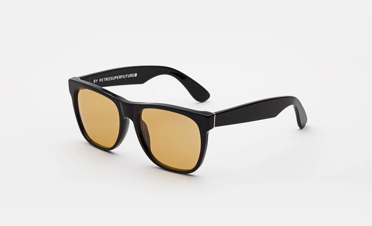 Retrosuperfuture Classic Mustard Seed Sunglasses H0A -Fully Visible Eyes Lenses