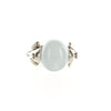 Handmade Aqua Resin Band Ring Silver RING-4